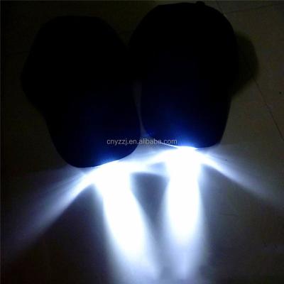 China JOINT Custom Fashion Fishing LED Baseball Cap With 5 Led Lights Built In Brim for sale