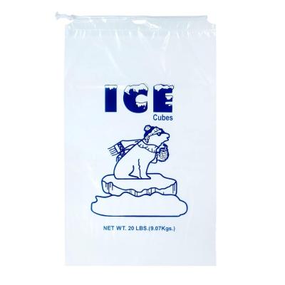 China Waterproof plastic ice pack cub bags reusable 10 kg 10 lbs ice bags disposable plastic 20 kg for sale