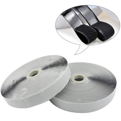 China Viable Wholesale Self Adhesive Straps Hook Loop Fastener Tape Hook and Loop Durable Adhesive Tape for sale