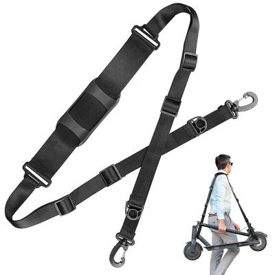 China Carry Bag 100% Carry Belt Nylon Canvas Electric Scooter Skateboard Oxford Fabric Shoulder Carry Strap For Bike for sale