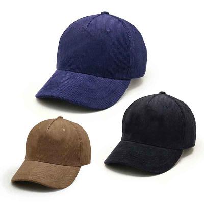 China COMMON High Quality Custom Corduroy 5 Panel Hat Baseball Cap for sale