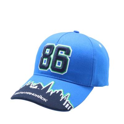 China China Factory COMMON Brim Custom 3D Printed Number High Quality Embroidered Baseball Cap for sale