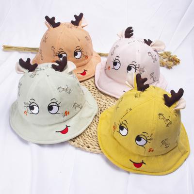 China Fashion\Comfortable\Durable Protection Toddler Sun Summer Beach Hat Cute Cartoon Printed Kids Bucket Hat for sale