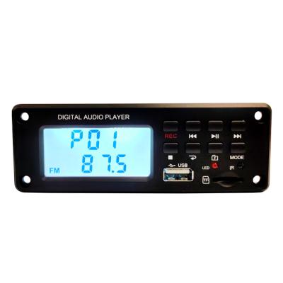 China Professional BT USB SD MP3 player decoder module board audio segment LCD display TPM-009D board for sale