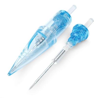 China WJX Permanent Tattoo Cartridges Needles Bugpin Diameter 0.30mm 5mm Taper Round Liner for sale