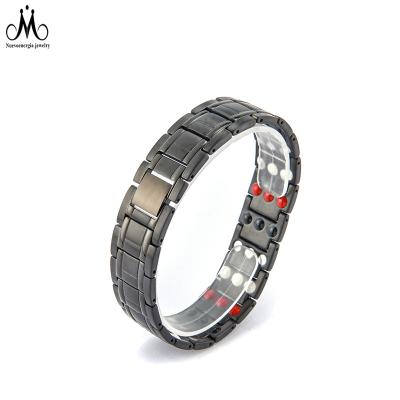 China Stainless Steel Jewelry Casual Bracelet Adjustable 4 In 1 Magnetic Bracelet For Couples for sale