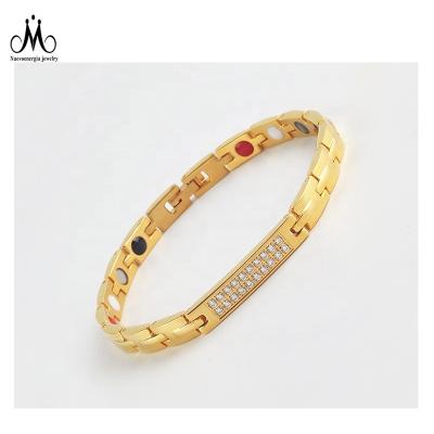 China Fashion Titanium Bracelet Balance Ion Magnetic Wristband Power Energy Bracelet for sale