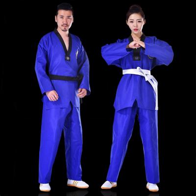 China Breathable custom Taekwondo dobok itf uniform wtf logo Taekwondo uniform fabric for sale