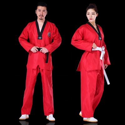 China Breathable itf dobok tarkwondo kids taekwondo custom wtf uniform fabric for sale