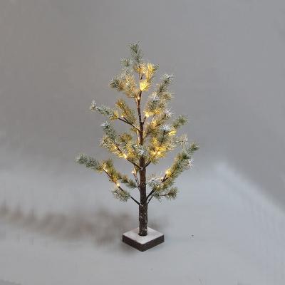 China Snowy Tree 60CM LED Mini Tree Pine Table Lights Mini Tree Lights for sale