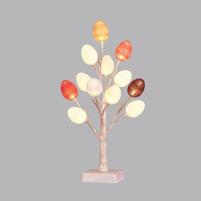 China Easter Series Waterproof Adjustable LED Table Top Lovely Pink Egg Tree Battery Operated Lit Table Lights for Decoration for sale