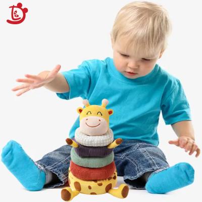 China 2021 baby plush soft stuffed plush cartoon deer bebesd juguetes didacticos de sensoriales de Para de ninos edukasi anak super soft anak mainan stacking toys for sale