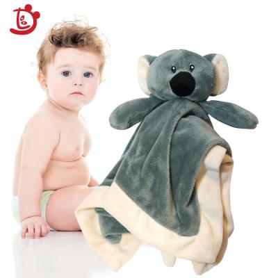 China Custom Plush Fabric Super Soft Cute Animal Safety Cotton Winter Fleece Baby Friendly Newborn Receiving Blanket for sale