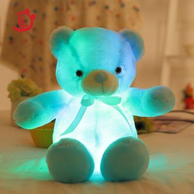 China Hot Play Costume Toy Hight Quality Creative Light Plush Up LED Teddy Bear Stuffed Animals Plush Toy Colorful Glowing Christmas Gift For Kids Sit for sale