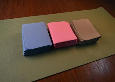 China Collapsible Yoga Mat - 6mm Thickness, Blue, Brown, and Pink Color Options for sale