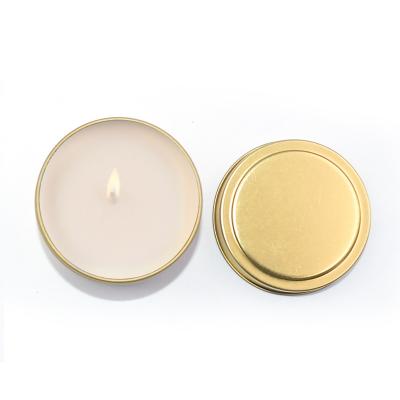 China Factory Gold Candle Container Custom Metal Tin Can Recyclable for sale