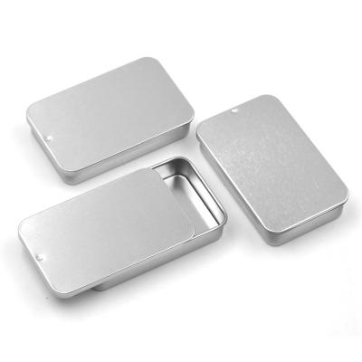 China Small Lovely Recyclable Metal Sliding Lid Tin Box With High Quality for sale