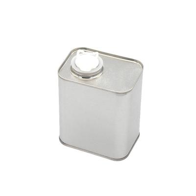 China Custom Printing Recyclable Silver Screw Lid Seal Coffee Inner Oil Tin Can With Plastic Lid for sale