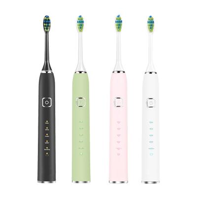 China Factory Price New Private Label Customized Design 2 in 1 1200mAh Rechargeable Sonic Electric Toothbrush for sale