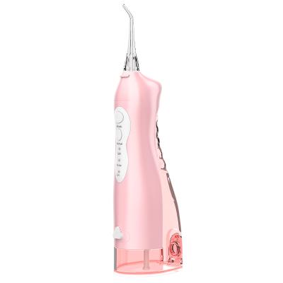 China Home hotel portable rechargeable wireless water flosser displacement oral irrigator for teeth detanl flosser selection 360 degree with different nozzles for sale