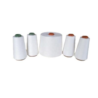 China 10S-60S Raw Yarn For Weaving 100% Hollow Recycle Polyester Siro Compact / Ring for sale