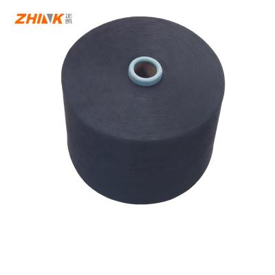 China High Strength 100% Polyester NE30S/1 32S/1 40S/1 Siro Spun Yarn in Black for Knitting and Weaving for sale