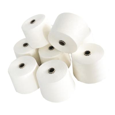 China Ne40S/1 Siro Compact Spun Yarn para tecidos de malha e tecelagem em branco à venda