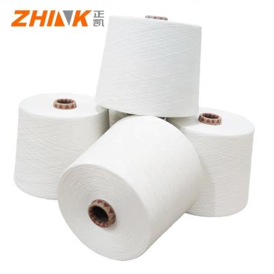 China Ne25/1 Siro Compact Slub Yarn for Knitting and Weaving 65/35 Polyester/Viscose Blend for sale