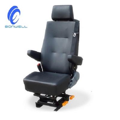 China Leather Comfortable Air Suspension Bus Driver Seat With Height Adjuster for sale