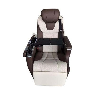 China Aircraft Seat Van Seat With Armrest And Vibration Massage Luxury Folding Table Top Quality Car for sale