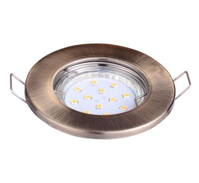 China Modern Hot Selling Gu10 Gu5.3 Metal Press Round Led Recessed Light Fixture Slim Downlight Spotlight Ceiling Light for sale