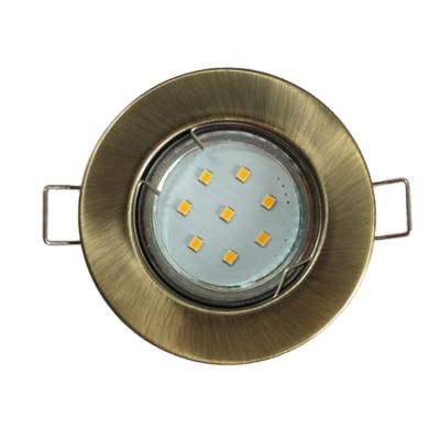 China New Modern Design Gu10/Mr16 Round Metal Press Recessed Ceiling Lighting Led Trimless Emergency COB Downlight Mount Spotlight for sale