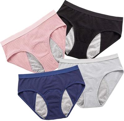 China New Design Girl's Menstrual Period Ladies Panties Menstrual Leakproof Panties Antibacterial Multicolor Custom Period Panties for sale