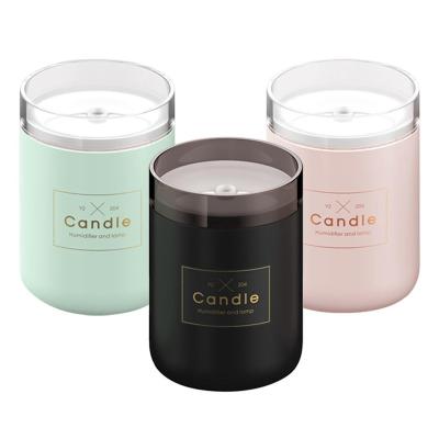 China 2019 Household Fashion 280ml Portable Candle Aroma Diffuser For Baby Room USB Cool-Mist Paddlewheel Humidifier ROHS Humidistat for sale