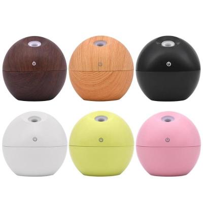 China Household Factory Supply 130ML Mini USB LED Car Aroma Essential Oil Direct Electric Ultrasonic Diffuser for sale