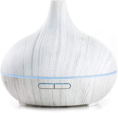 China Household White Wood Grain 300ml Ultrasonic Cool Mist Aroma Air Humidifier For Office Home Bedroom for sale