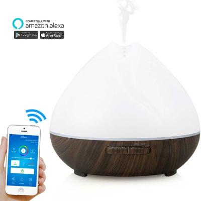 China 2019 New 400ml Wifi Wireless Smart Household Aroma Diffuser For Alexa Acho Sound for sale