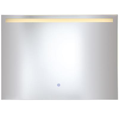 China LED Light Oxide Mist Mirror Touch Switch Rectangle IP65 Silver Clear Bathroom Mirrors for sale