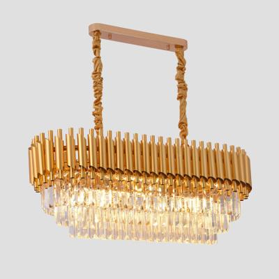 China Modern Loft Luxury Modern Gold Led Crystal K9 Chandelier for sale