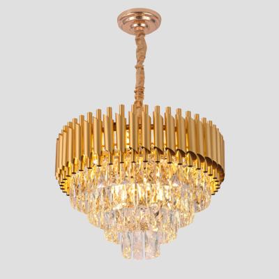 China Modern Luxury Empire Crystal Gold Chandelier K9 Crystal Chandelier for sale