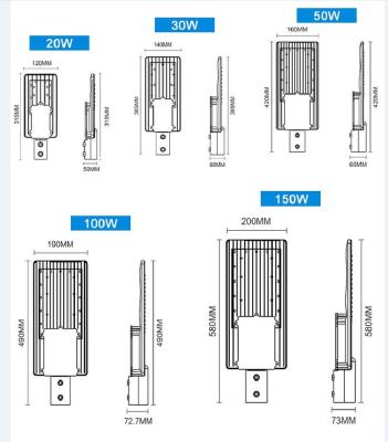 China LANDSCAPE LED Street Light , 5 Outdoor Warranty 20w 30w 50w 100w 150w for sale