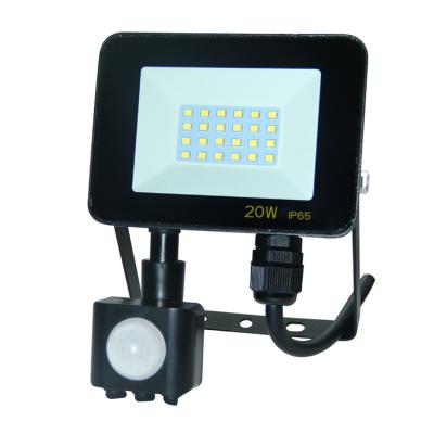 China Garden IP65 High Efficiency 10W 20W 30W 50W Waterproof Aluminum LED Flood Light With Sensor for sale