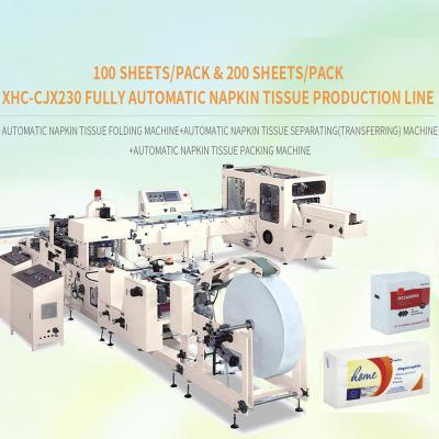 China Full-automatic Napkin Cloth Napkin Tissue Paper Production Line Color Printing Household Tissue Paper Production for sale