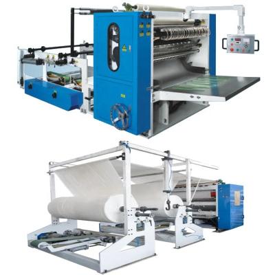 China Household Tissue Paper Production 2Lines 3 Lines 4 Lines Automatic V Fold Facial Tissue Making Folding Machine With Edge Or Full Embossing for sale