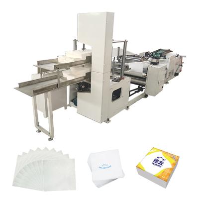 China Household Tissue Paper Production 1/4 Times 2 Lines Two Channels High Speed ​​Napkin Tissue Paper Folding Machine for sale