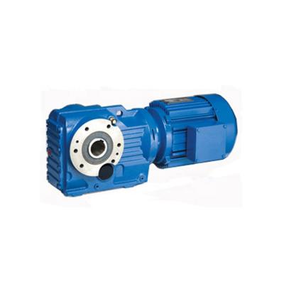 China K Series helical gear box solid shaft Helical bevel gearbox with high transmission efficiency for sale