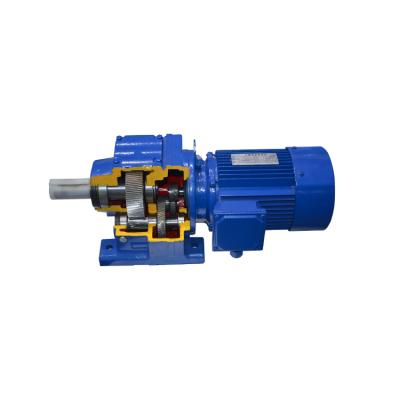 China Blue/Grey 0.12kw-160kw Helical Bevel Gear Reducer For Garment Shops, Building Material Shops, Manufacturing Plant for sale