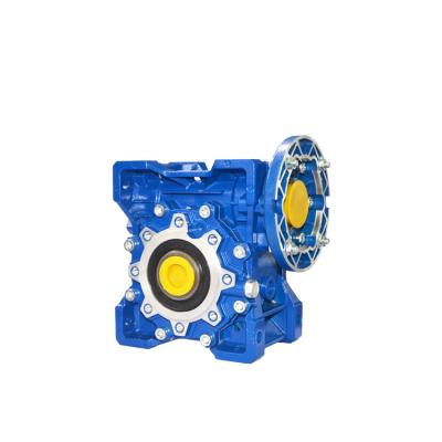 China GOLDGUN GMRV Worm Gear Speed Reducer Ratio 15:1 High Torque Perfect For Electric Door Mini Crane Hoist for sale