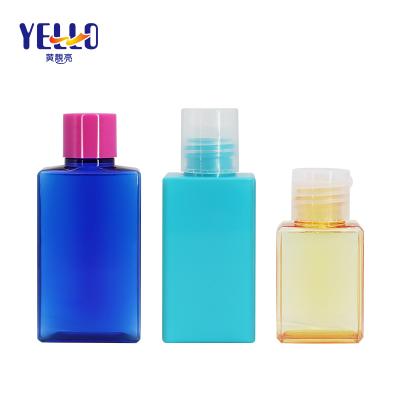 China Custom Square BEAUTY PACKAGING 50ml 30ml Candy Color Lotion Bottles Hotel Toiletries Products Packaging Container for sale