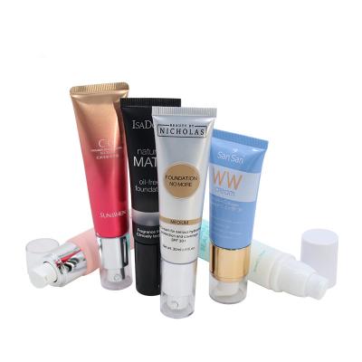 China Wholesale Cosmetic Packaging 20ml 30ml Cosmetic Plastic Soft Tube For Foundation for sale